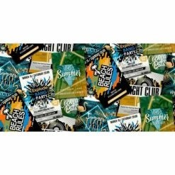 Good Vibes Papier peint Club Posters Vert et orange -Papiers peints Soldes image 3 440424