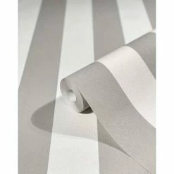 Topchic Papier peint Stripes Gris et blanc -Papiers peints Soldes image 3 440481