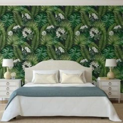 DUTCH WALLCOVERINGS Papier peint Eden Noir et vert foncé -Papiers peints Soldes image 3 442568