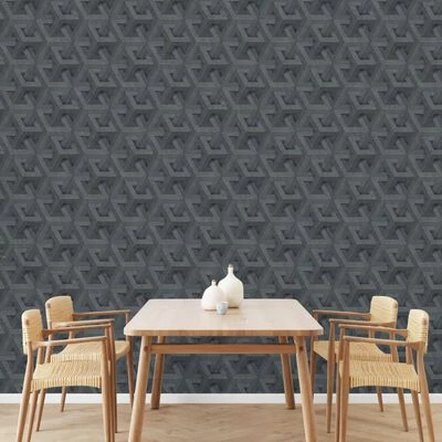 DUTCH WALLCOVERINGS Papier peint Onyx Anthracite et doré 3 DUTCH WALLCOVERINGS Papier peint Onyx Anthracite et doré – Image 3