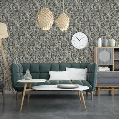 DUTCH WALLCOVERINGS Papier peint Mae Noir et beige 3 DUTCH WALLCOVERINGS Papier peint Mae Noir et beige – Image 3