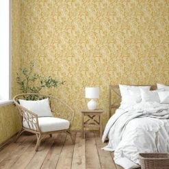 DUTCH WALLCOVERINGS Papier peint Mae Ocre et beige -Papiers peints Soldes image 3 442581