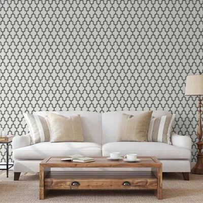 DUTCH WALLCOVERINGS Papier peint Geometric Blanc et noir 3 DUTCH WALLCOVERINGS Papier peint Geometric Blanc et noir – Image 3