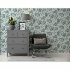 DUTCH WALLCOVERINGS Papier peint Krisha Blanc et bleu 6 DUTCH WALLCOVERINGS Papier peint Krisha Blanc et bleu -Papiers peints Soldes image 3 442605