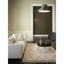 DUTCH WALLCOVERINGS Papier peint Palm Palace Crème et doré -Papiers peints Soldes image 3 442608