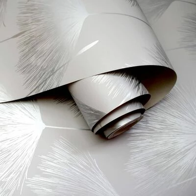 DUTCH WALLCOVERINGS Papier peint Fleur Gris 4 DUTCH WALLCOVERINGS Papier peint Fleur Gris – Image 4