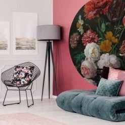 WallArt Papier peint cercle Golden Age Flowers 190 cm 9 WallArt Papier peint cercle Golden Age Flowers 190 cm -Papiers peints Soldes image 4 440357