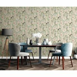 DUTCH WALLCOVERINGS Papier peint Flamingo Crème et menthe 9 DUTCH WALLCOVERINGS Papier peint Flamingo Crème et menthe -Papiers peints Soldes image 4 442563