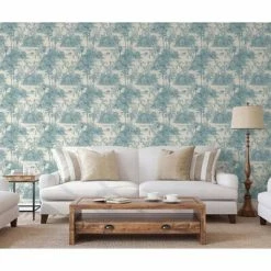 DUTCH WALLCOVERINGS Papier peint Tropical Beige et bleu clair -Papiers peints Soldes image 4 442566