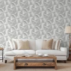 DUTCH WALLCOVERINGS Papier peint Onyx Gris clair -Papiers peints Soldes image 4 442576