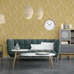 DUTCH WALLCOVERINGS Papier peint Mae Ocre et beige -Papiers peints Soldes image 4 442581