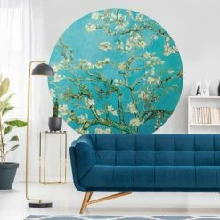 WallArt Papier peint cercle Almond Blossom 190 cm 10 WallArt Papier peint cercle Almond Blossom 190 cm -Papiers peints Soldes image 5 440355