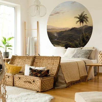 WallArt Papier peint cercle The Americas 142,5 cm 5 WallArt Papier peint cercle The Americas 142,5 cm – Image 5