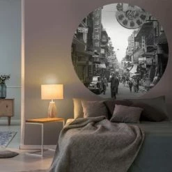 WallArt Papier peint cercle Hong Kong the Old Days 190 cm -Papiers peints Soldes image 5 440371