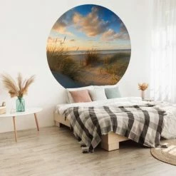 WallArt Papier peint cercle Beachlife 190 cm -Papiers peints Soldes image 5 440377