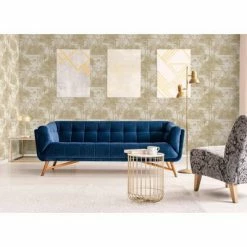 DUTCH WALLCOVERINGS Papier peint Tropical Beige et doré -Papiers peints Soldes image 5 442565