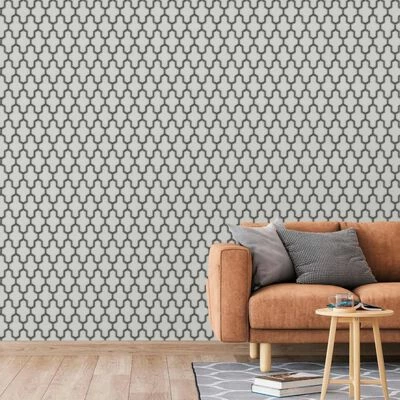 DUTCH WALLCOVERINGS Papier peint Geometric Blanc et noir 5 DUTCH WALLCOVERINGS Papier peint Geometric Blanc et noir – Image 5