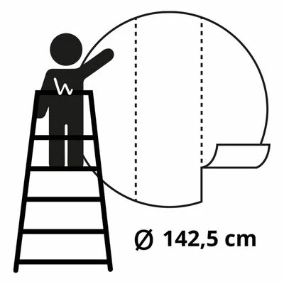 WallArt Papier peint cercle Umbrella Pines in Italy 142,5 cm 6 WallArt Papier peint cercle Umbrella Pines in Italy 142,5 cm – Image 6