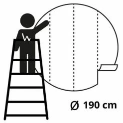 WallArt Papier peint cercle In the Jungle 190 cm -Papiers peints Soldes image 6 440367