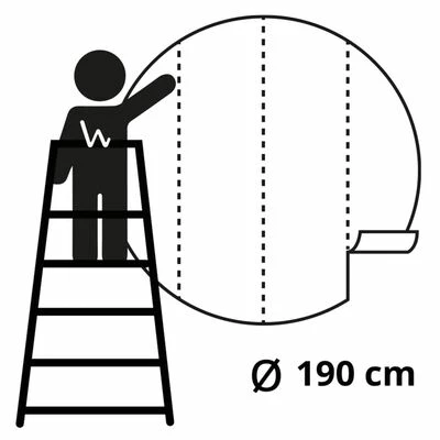 WallArt Papier peint cercle The Kingfisher 190 cm 6 WallArt Papier peint cercle The Kingfisher 190 cm – Image 6