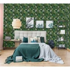 DUTCH WALLCOVERINGS Papier peint Eden Noir et vert foncé -Papiers peints Soldes image 6 442568