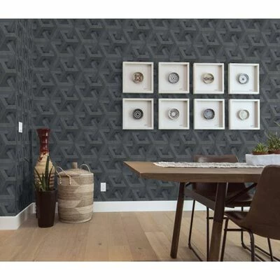 DUTCH WALLCOVERINGS Papier peint Onyx Anthracite et doré 6 DUTCH WALLCOVERINGS Papier peint Onyx Anthracite et doré – Image 6