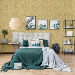 DUTCH WALLCOVERINGS Papier peint Mae Ocre et beige -Papiers peints Soldes image 6 442581